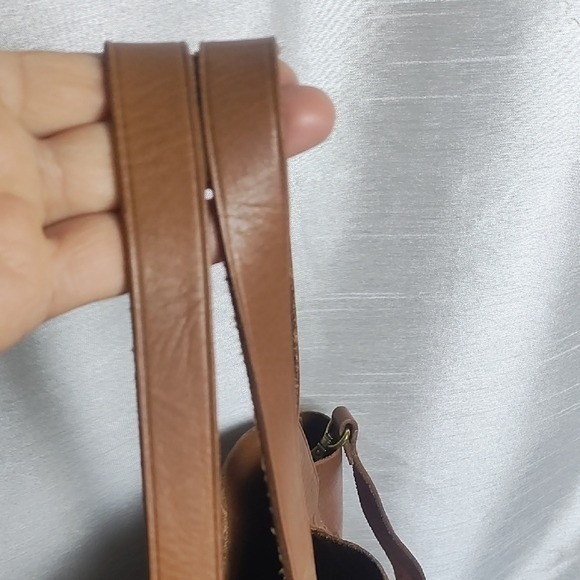 Madewell Leather Transport Tote Bag Shoulder Crossbody Adjustable Strap Brown - Picture 10 of 15